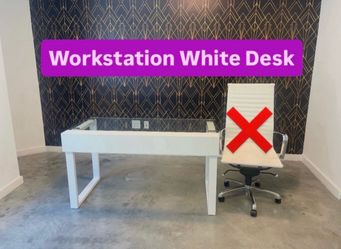 Workstation White Desk (1 Available)