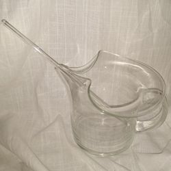 Vintage Mid Century Glass Martini Pitcher & Stirrer