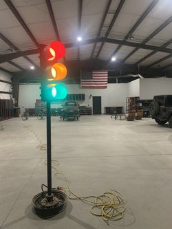 Man Cave Industrial Vintage Floor Lamp Steet Signal Lamp