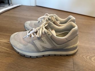 New Balance 574 Grey Suede Sneakers