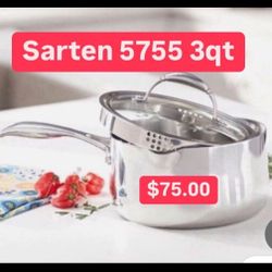 Sartencito 3qt  $75.00 Acero Inoxidable Tapa Coladora Princess House Ventas Finales 