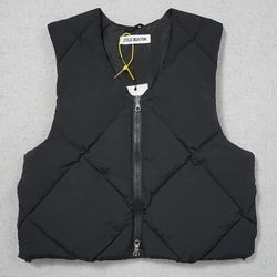 Cole Buxton Check Sleeveless Black Vest Jacket