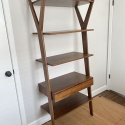 Article Lignum Walnut Wood Shelving Unit 