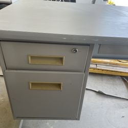 Old Metal Desk
