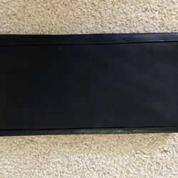 Soft Black Leather Clutch