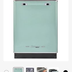Unique Classic Retro Dishwasher Summer Mint Green