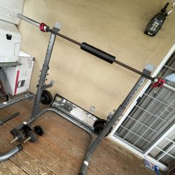Barbell And Squat Rack 