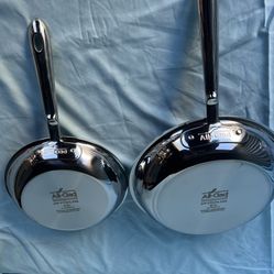 All-Clad D3 Stainless Steel  2-piece Fry Pan Set