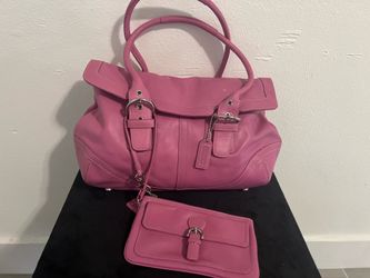 Vintage Coach Shoulder Bag Barbie Pink