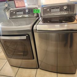 L.G. Top Load Washer And Dryer Set