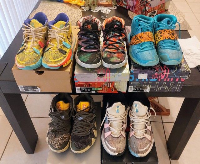 NIKE KYRIE IRVING USED 5pairs SNEAKER BUNDLE SIZE 10.5 & 10