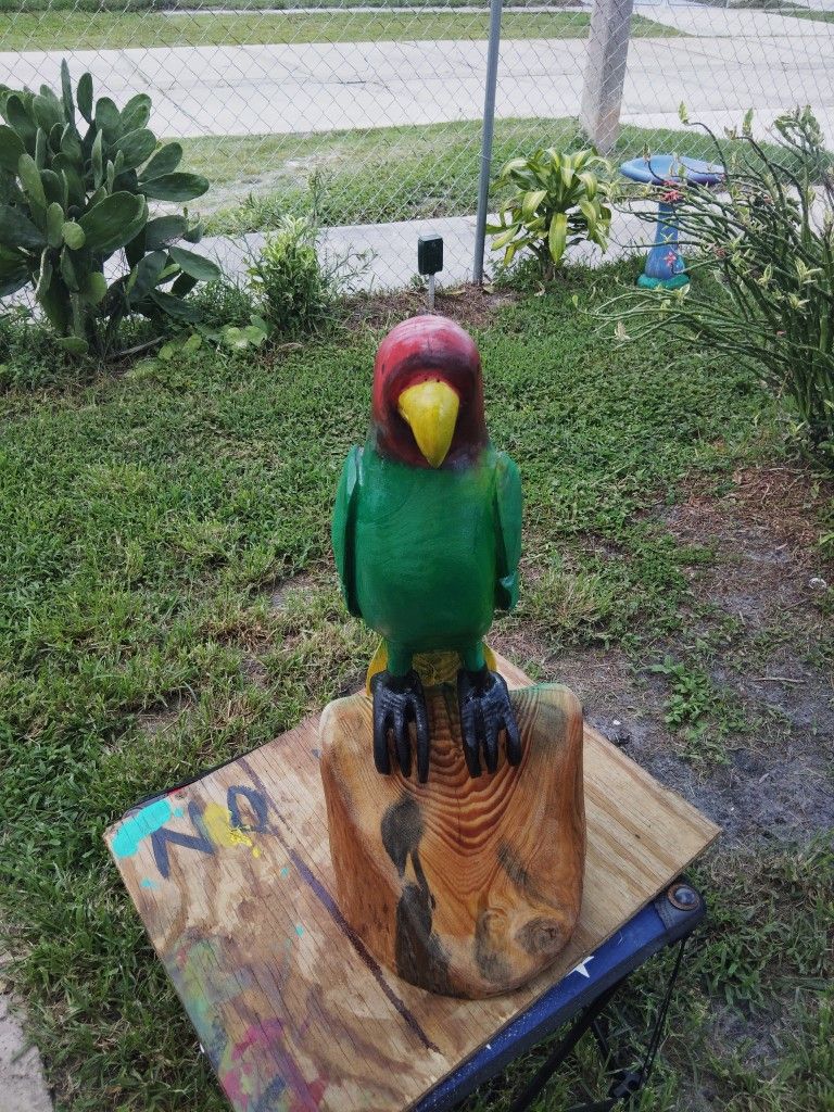 Chainsaw Art Parrot 🦜