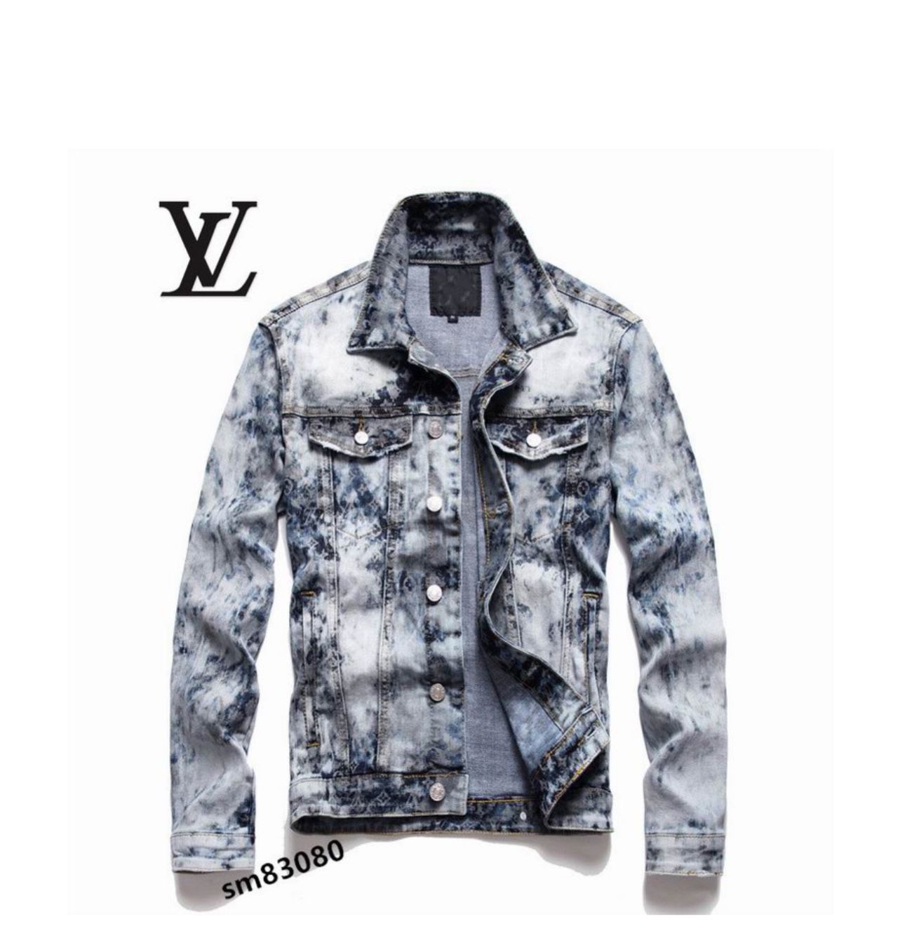 LV Jean Jacket Logo Embroided 1:1 Size m And L