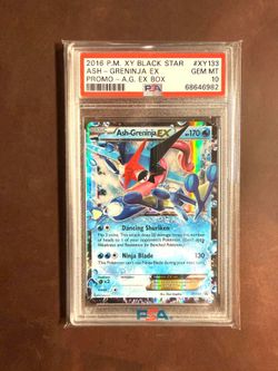 Ash-Greninja Ex #XY133 2016 Pokemon XY Black Promo Ex Box PSA 10