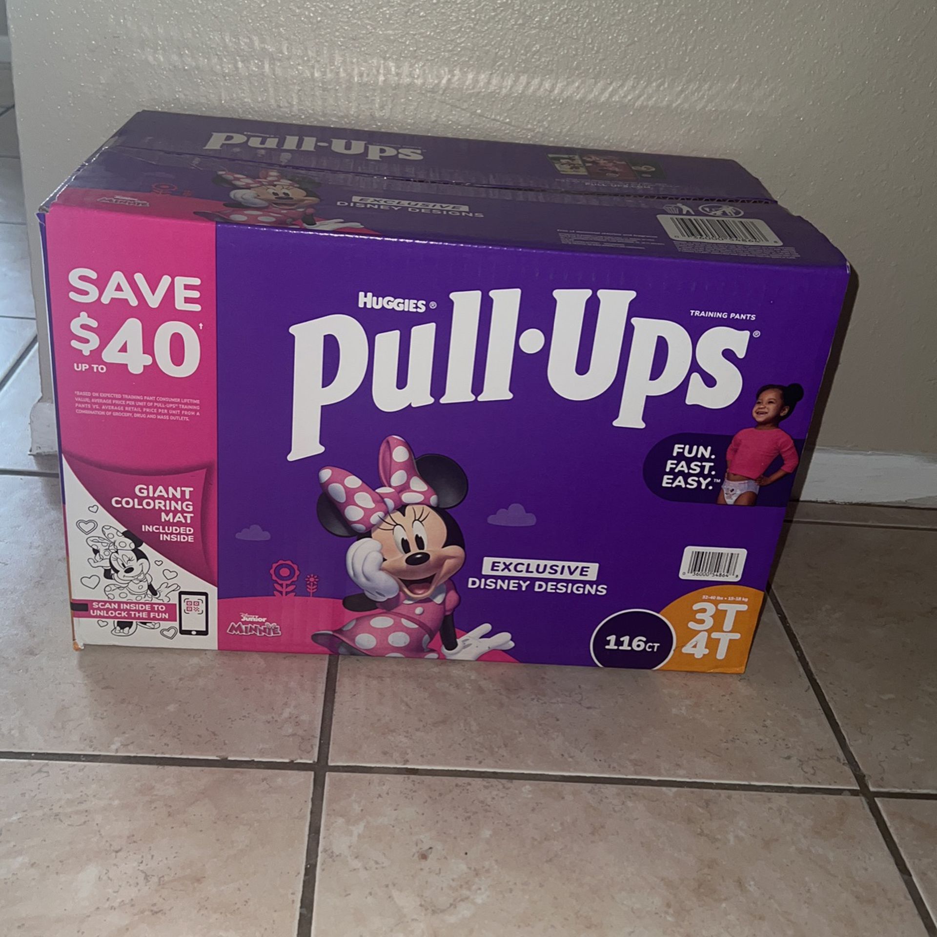 Pull Ups Size 3T-4T 116ct