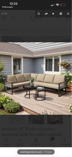 Modular PE Wicker Outdoor Sectional Sofa Set with Cushions