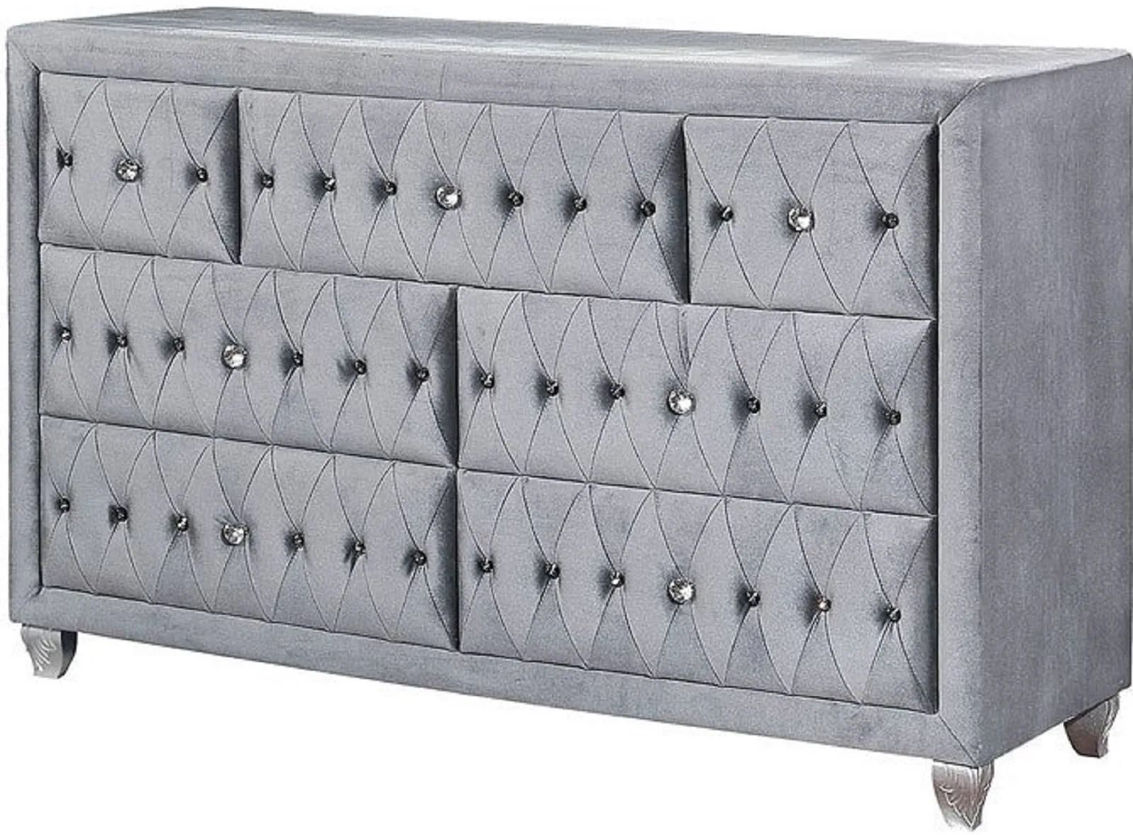Grey Velvet Dresser W/ Acrylic Buttons Brand New In Box - www.rajagirimanappuram.com Grey Velvet Dresser W/ Acrylic Buttons Brand New In Box - www.rajagirimanappuram.com