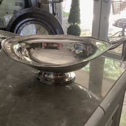 GEORGIAN STYLE PEDESTAL OVAL CENTERPIECE BOWL- Vintage 