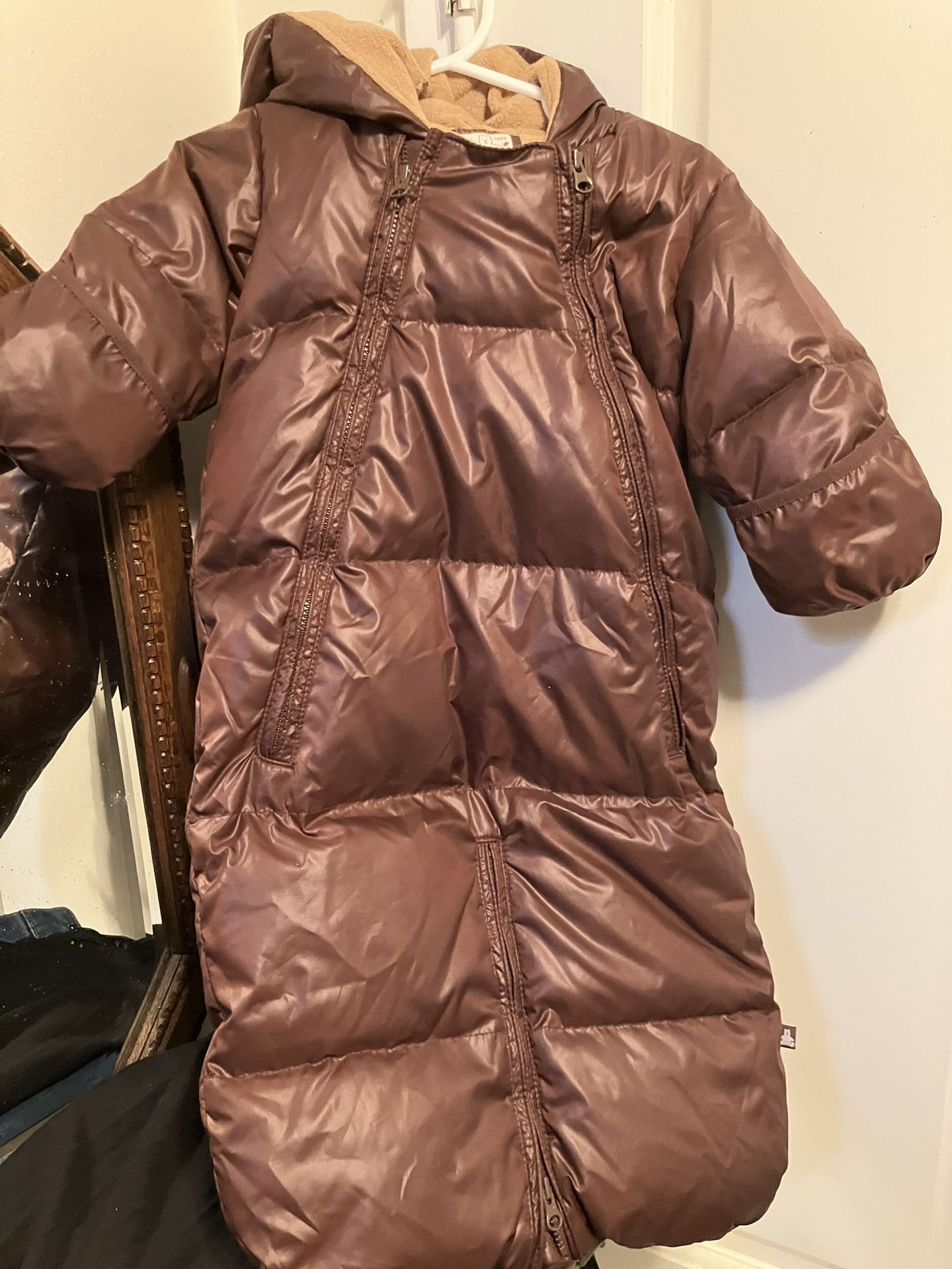 Winter Wear Infant Baby Bundle Suit Size 3-6m Months Warm Cozy Chocolate Brown