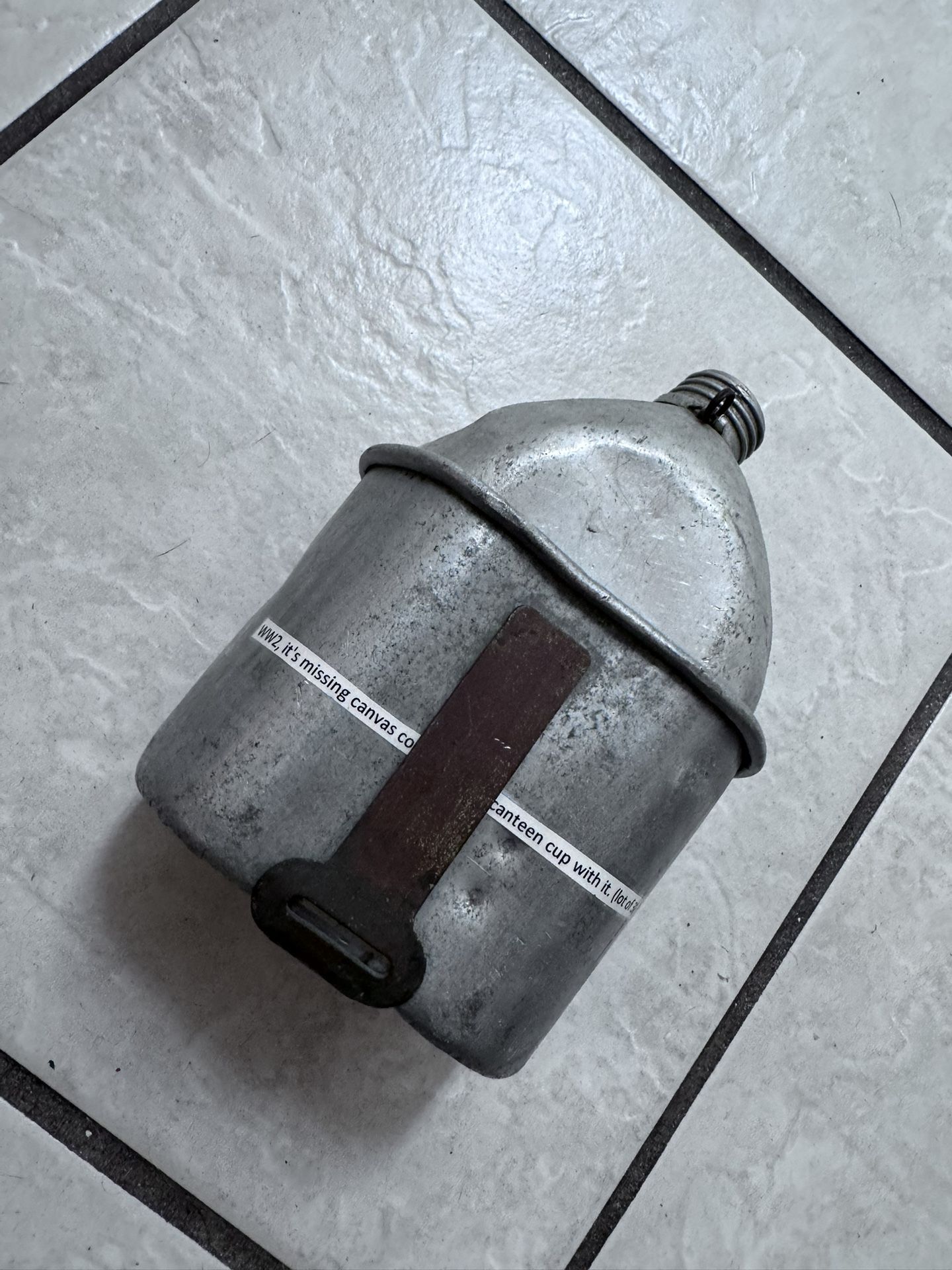 Vintage WWII Era US Military Canteen with Aluminum Cup - $45 (Pembroke Pines)