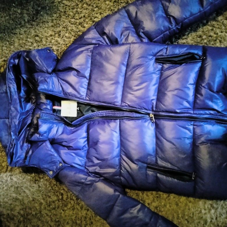 Authentic Blue Moncler Coat