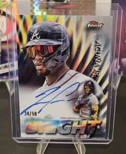 2024 Topps Finest Ronald Acuña Jr Auto 