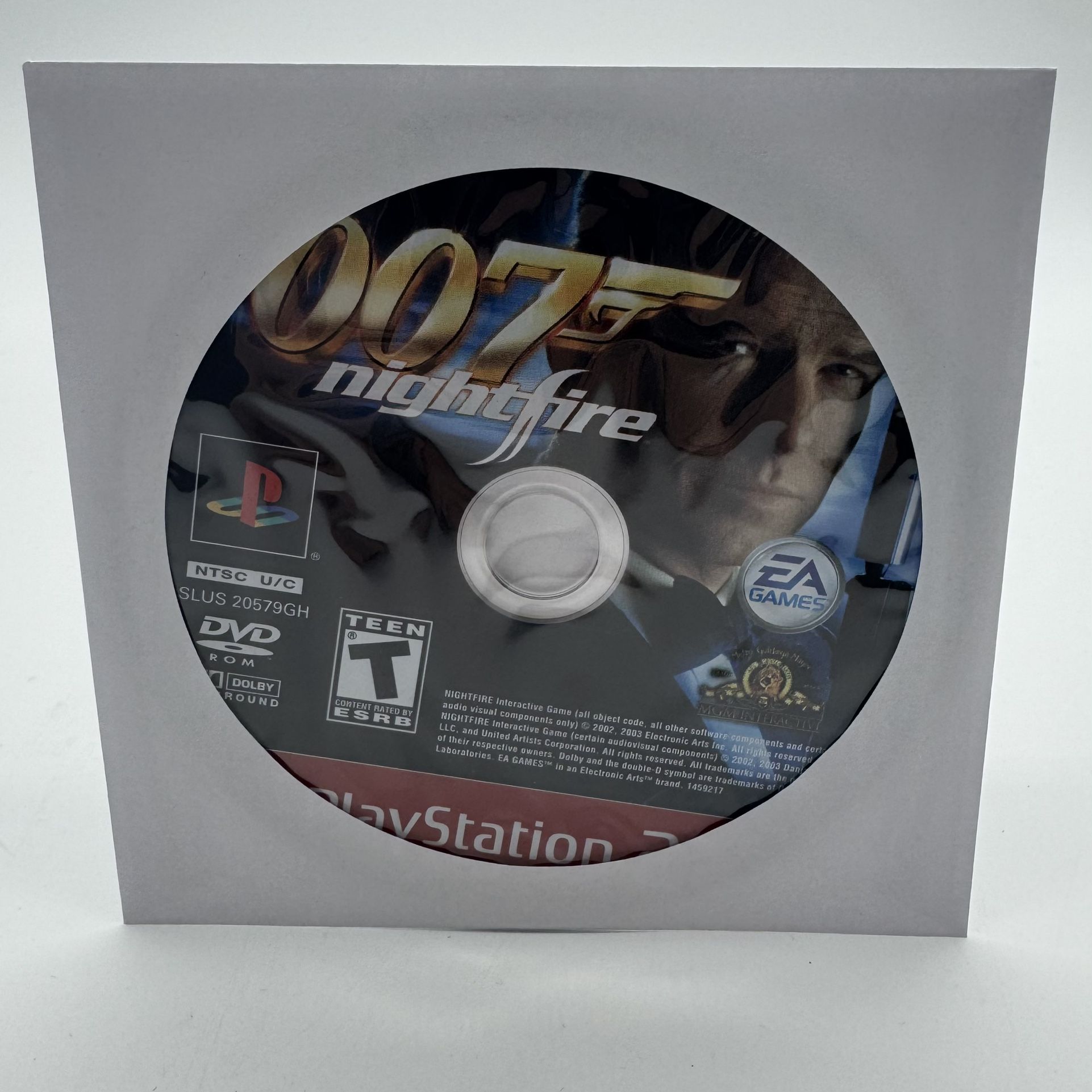 007: NightFire (Sony PlayStation 2, PS2 Greatest Hits 2002) Disc Only Tested