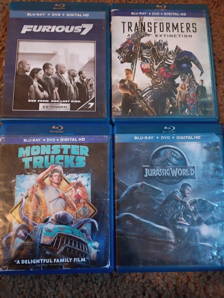 Blue Rays And Dvds All For $20
