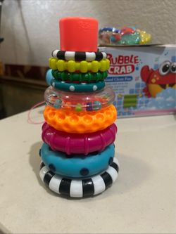 Stacks of Circles Stacking Ring STEM Learning Toy, Age 6+ Months, Multi, 9 Piece