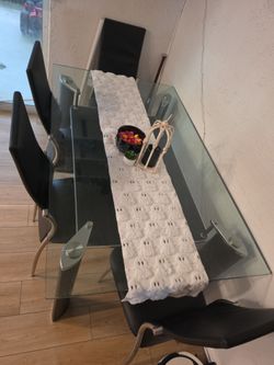 Glass table for sale. $150