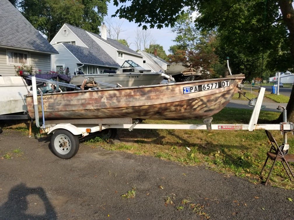 Boat with trailer ,motors and extras
