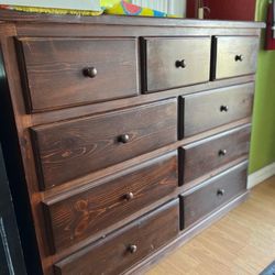 New 9 Drawer Dresser Assemble W-62” L-18” H-47”