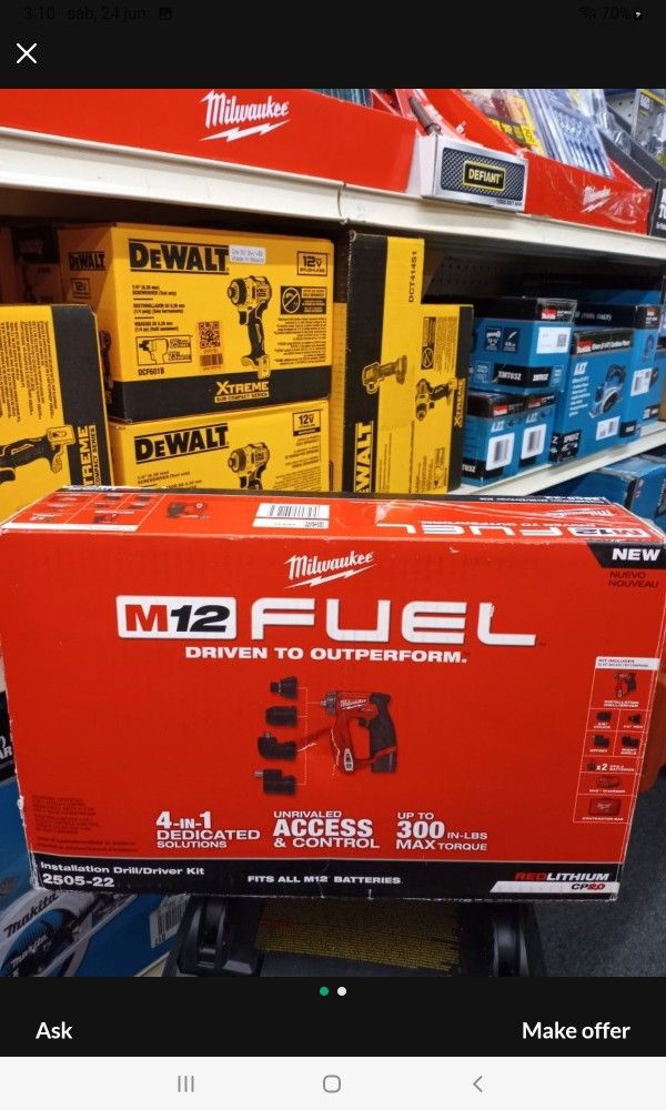 MILWAUKEE M12 FUEL INSTALLATION DRILL/DRIVER KIT