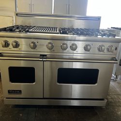 VIKING 48”WIDE GAS RANGE STOVE STAINLESS STEEL