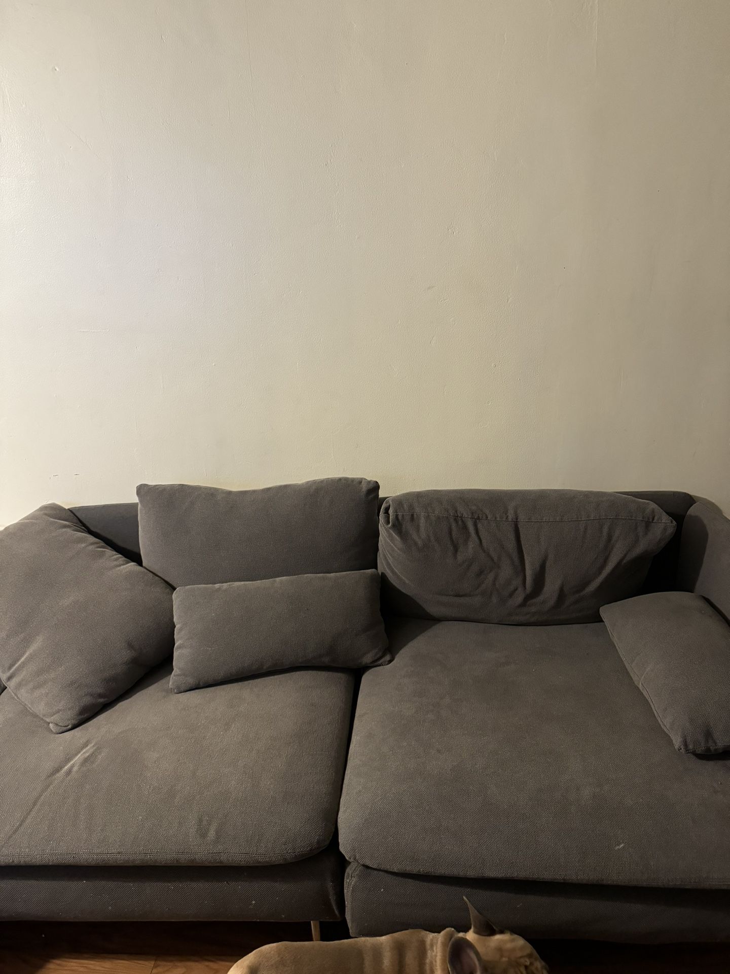 Grey futon