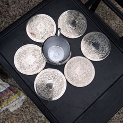 silver-plated coasters