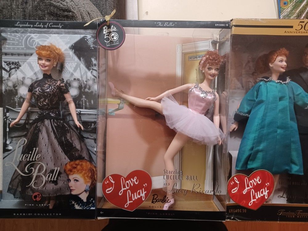 I Love Lucy  Barbie Dolls 