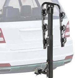 (Brand New) $49 Tilt Folding 3-Bike Hitch Mount Rack Bicycle Carrier for 2” Hitch w/ Straps 110 lbs Max