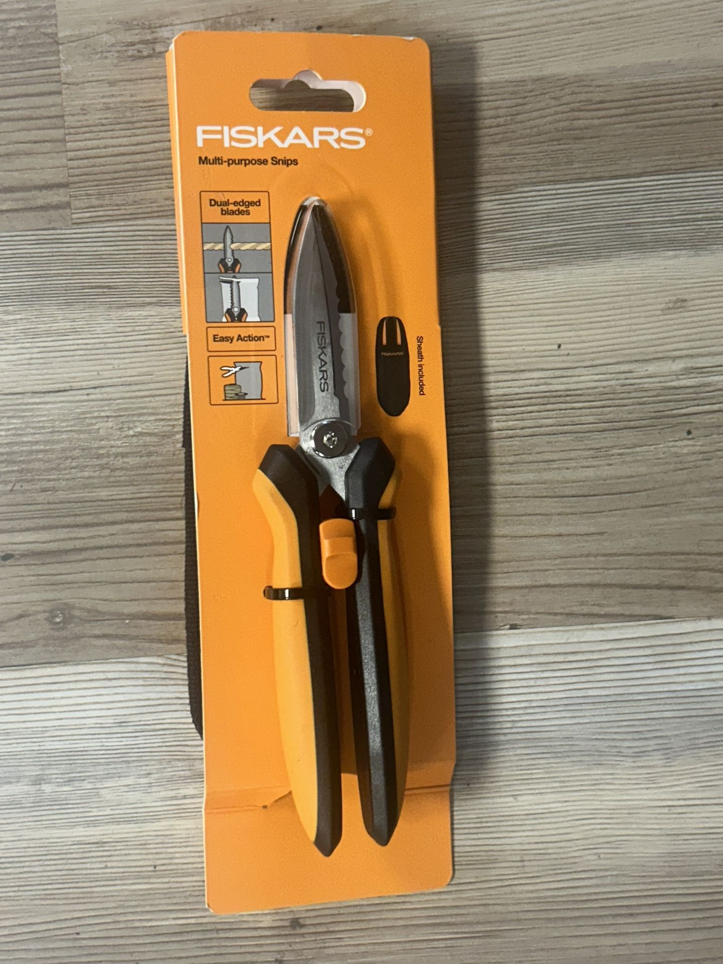 Fiskars Multi-Purpose Snips with Sheath – New in Package