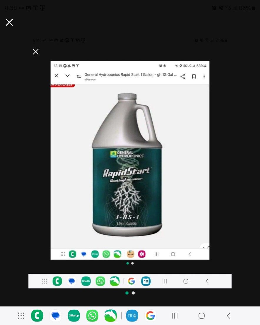 General Hydroponics Rapid Start 1 Gallon (3 Available)
