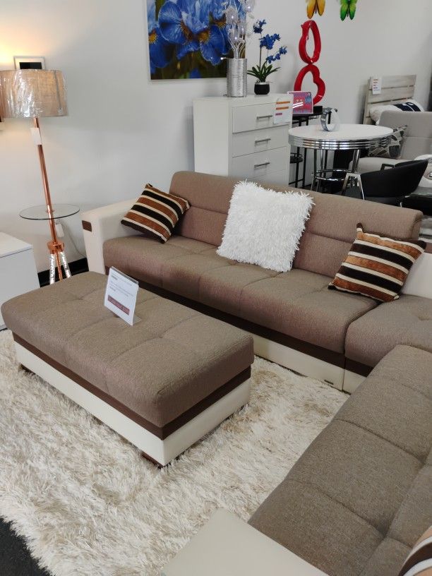 Khaki Sectional