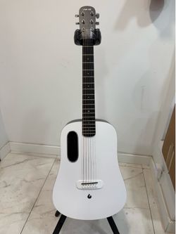 Electric Guitar Blue Lava Music Touch 36 Inches with Gig Case Shipped from Japan