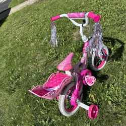 uffy 12" Disney Princess Kids' Bike, Fits Riders 3'1" - 3'5", Pink, Child, Girl's
