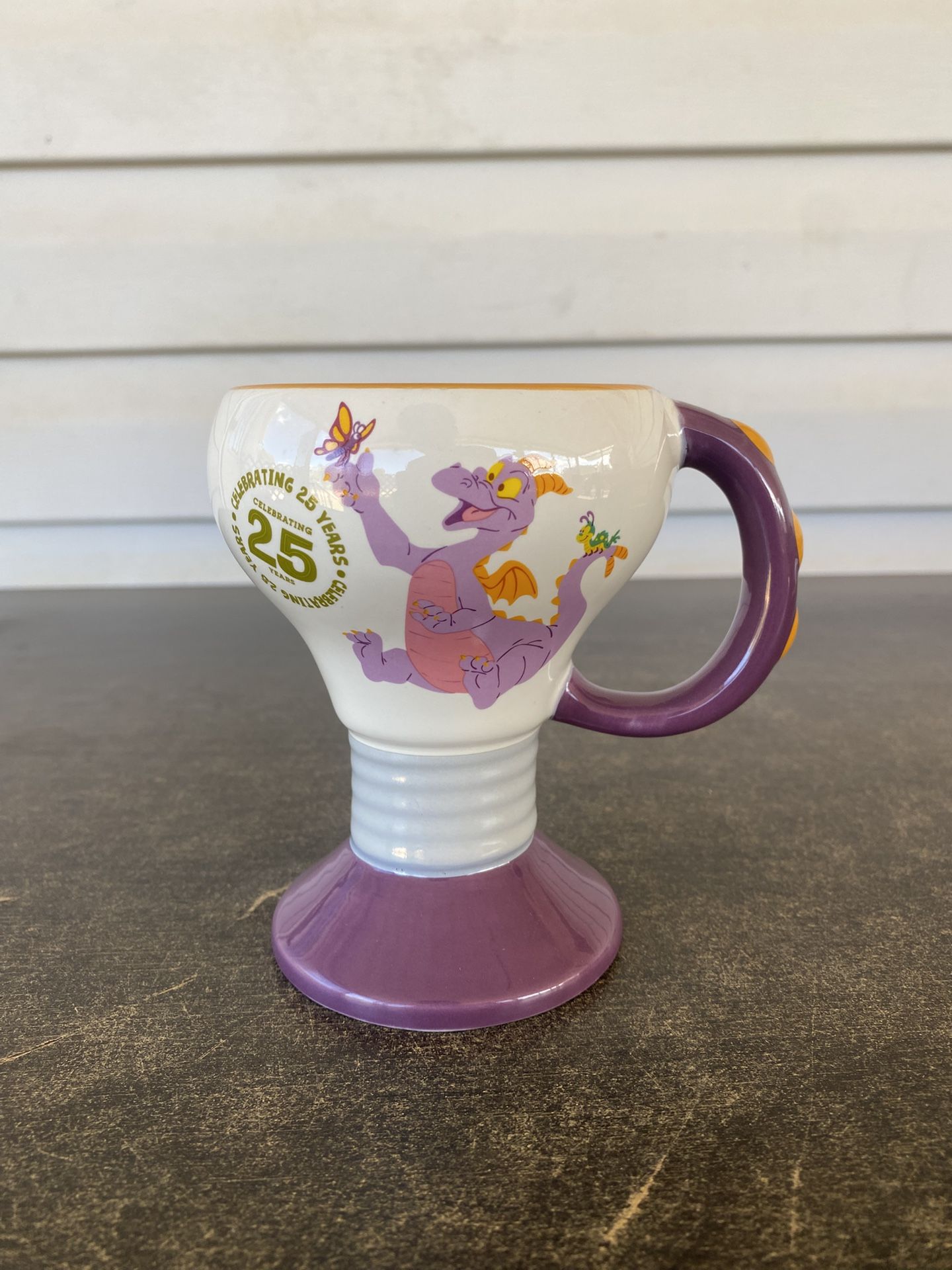 Disney Figment Cup Mug 25th Anniversary 2018 Flower and Garden Lightbulb