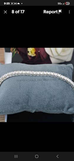 3mm Diamond Tennis Bracelet Moissnite 7.5