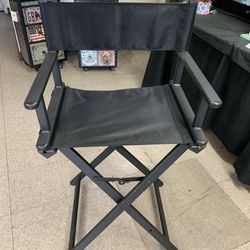 Black Aluminum Director’s Chair 