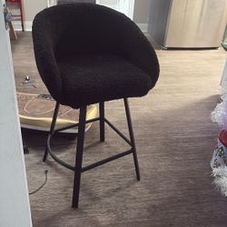 Black Tall Stool Chair