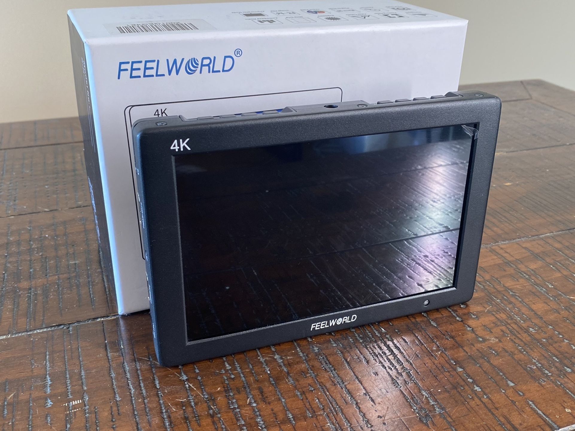 FEELWORLD FW759 7 Inch DSLR Camera Field Monitor HD Video Assist Slim IPS 1280x800 4K HDMI 1080p with Sunshade