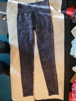 EQYL Black Acid Washed Seamless Size Small Leggings