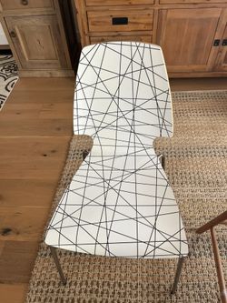 IKEA Black And White Chair